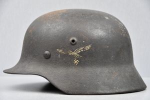 M40 Luftwaffe single decal steel helmet hkp64