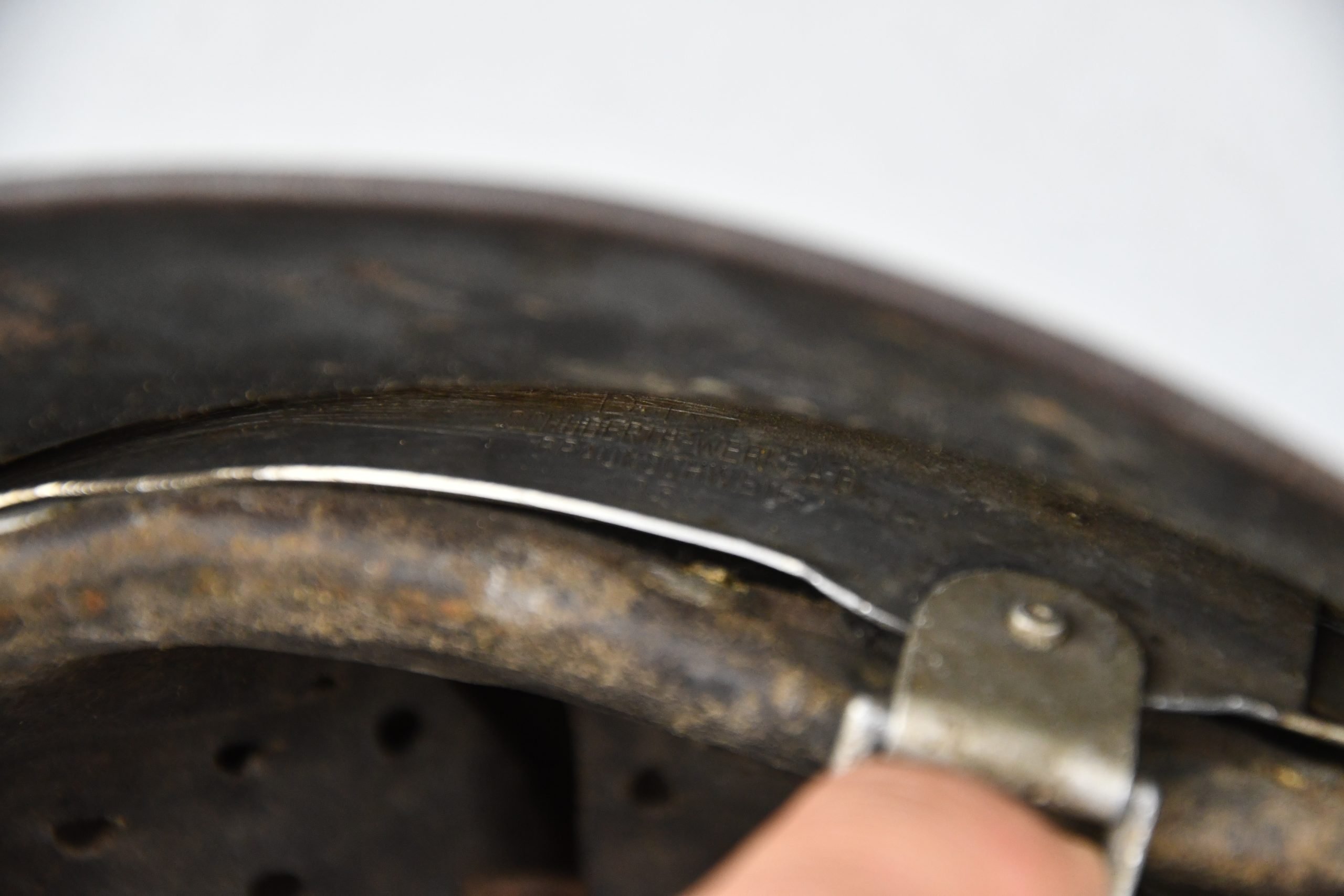 M35 Luftwaffe double decal steel helmet with droop tail eagle ET66 1935 — image 19
