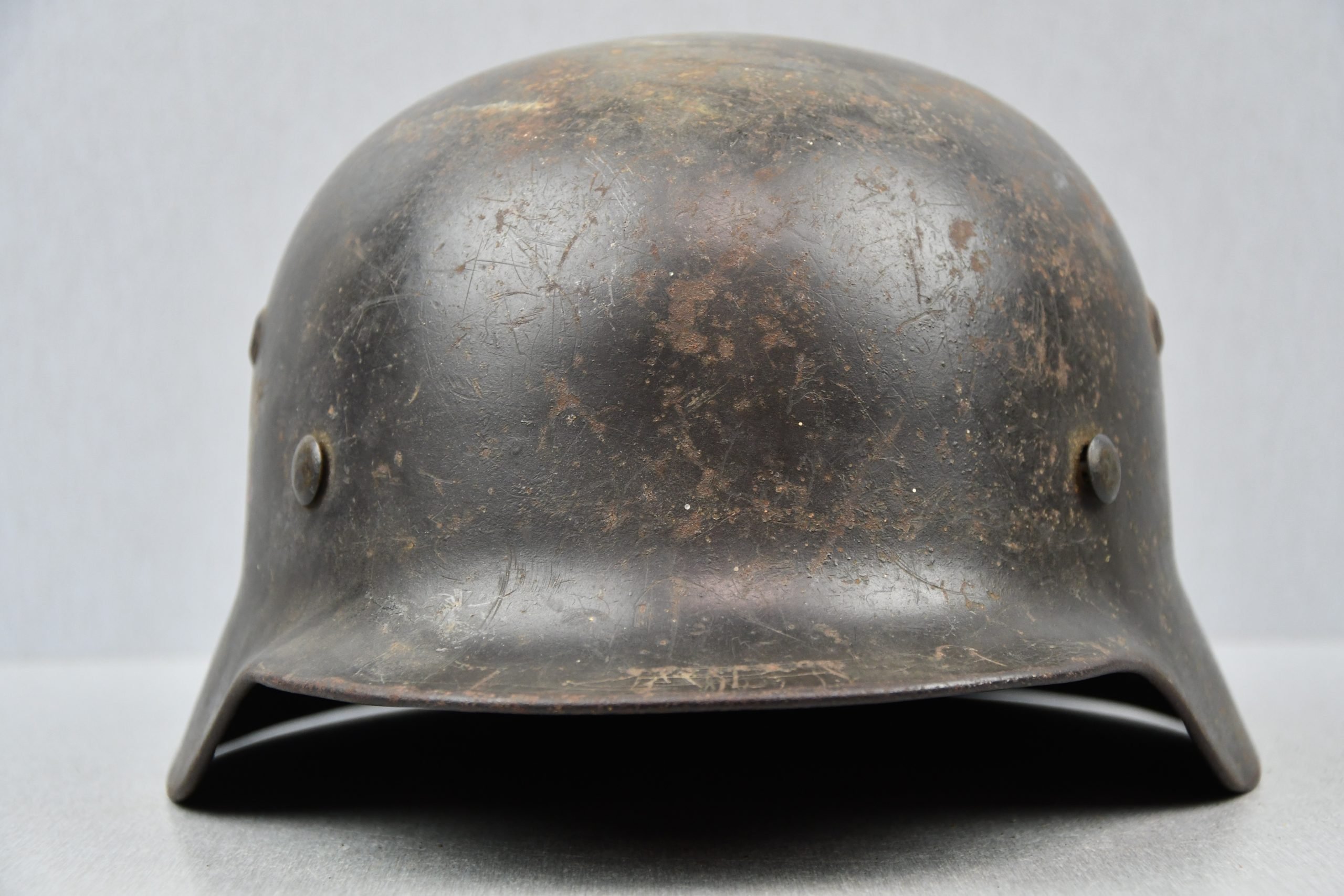 M35 Luftwaffe double decal steel helmet with droop tail eagle ET66 1935 — image 3