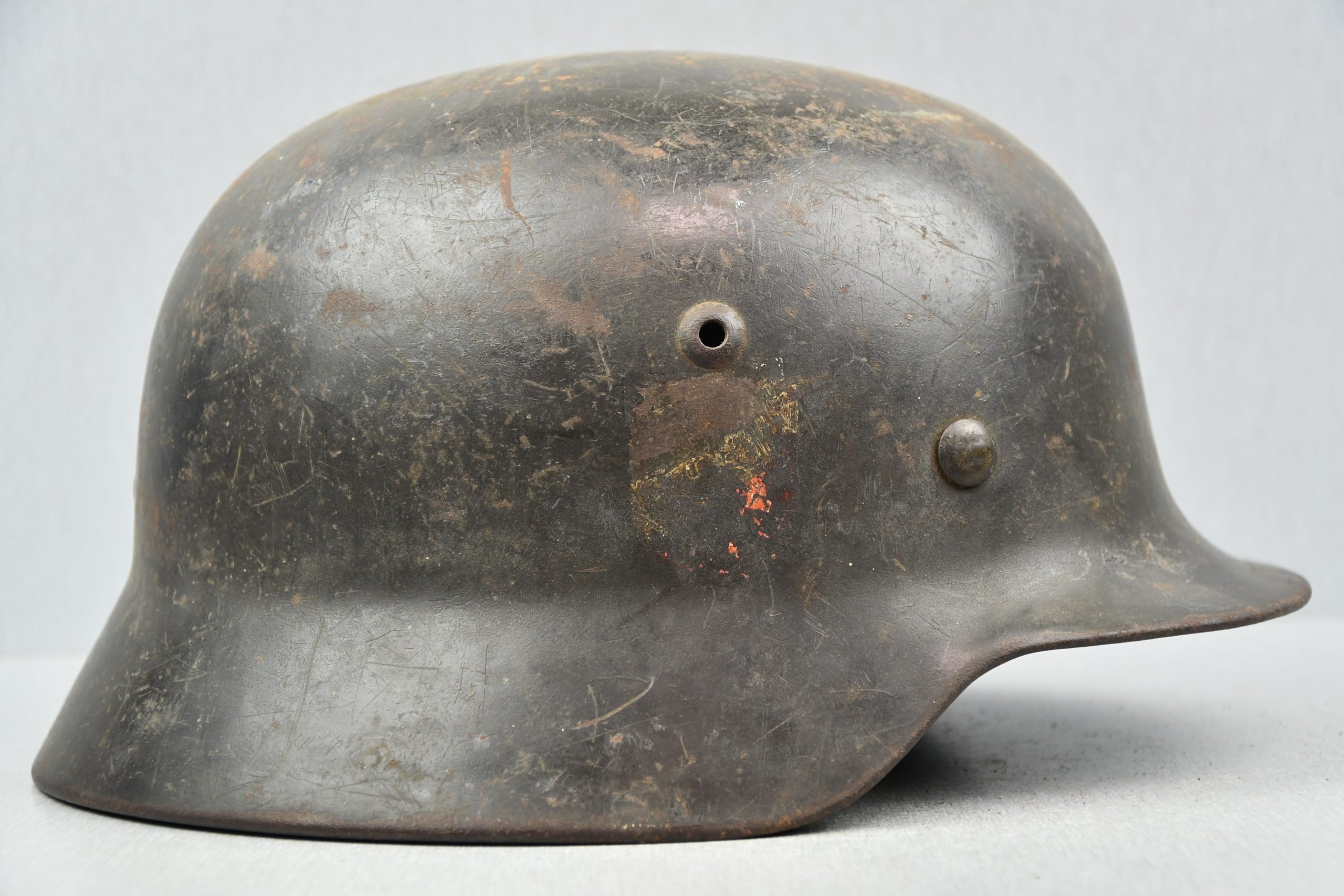 M35 Luftwaffe double decal steel helmet with droop tail eagle ET66 1935 — image 4