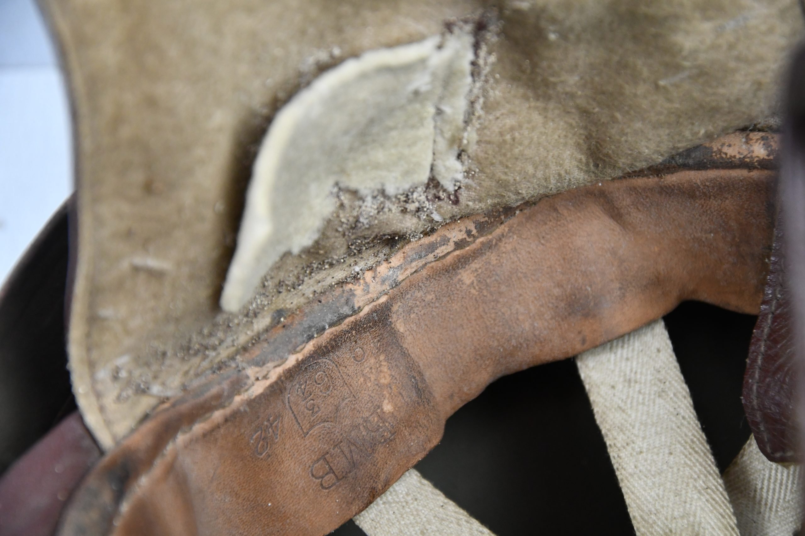 WW2 British motorcycle 'dispatch rider' helmet by BMB 1942 — image 14