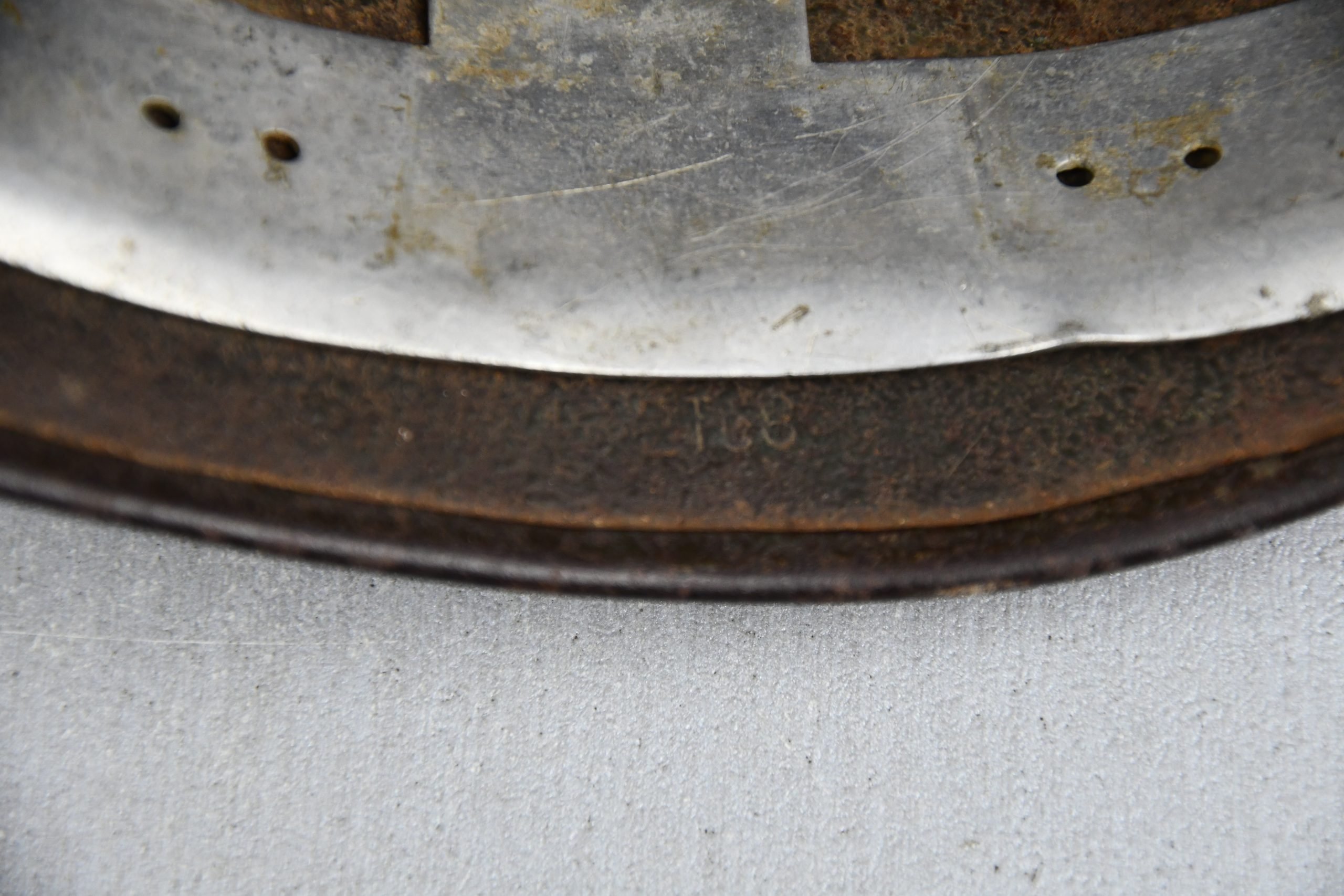 M38 Luftwaffe single decal 'Fallschirmjäger' two-tone camouflage paratrooper helmet ET68 — image 11