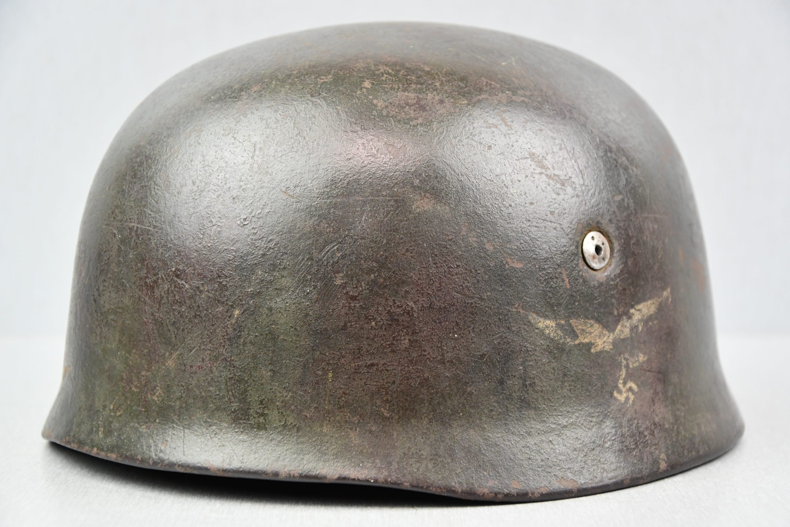 M38 Luftwaffe single decal 'Fallschirmjäger' two-tone camouflage paratrooper helmet ET68 — image 6