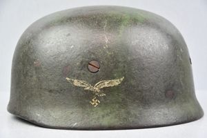 M38 Luftwaffe single decal 'Fallschirmjäger' grass green camouflage paratrooper helmet …