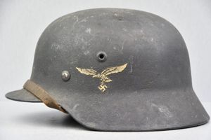 M40 Luftwaffe single decal steel helmet SE64