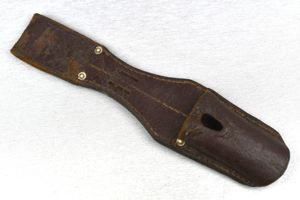 Luftwaffe K98 bayonet frog in brown leather with LBA mark …