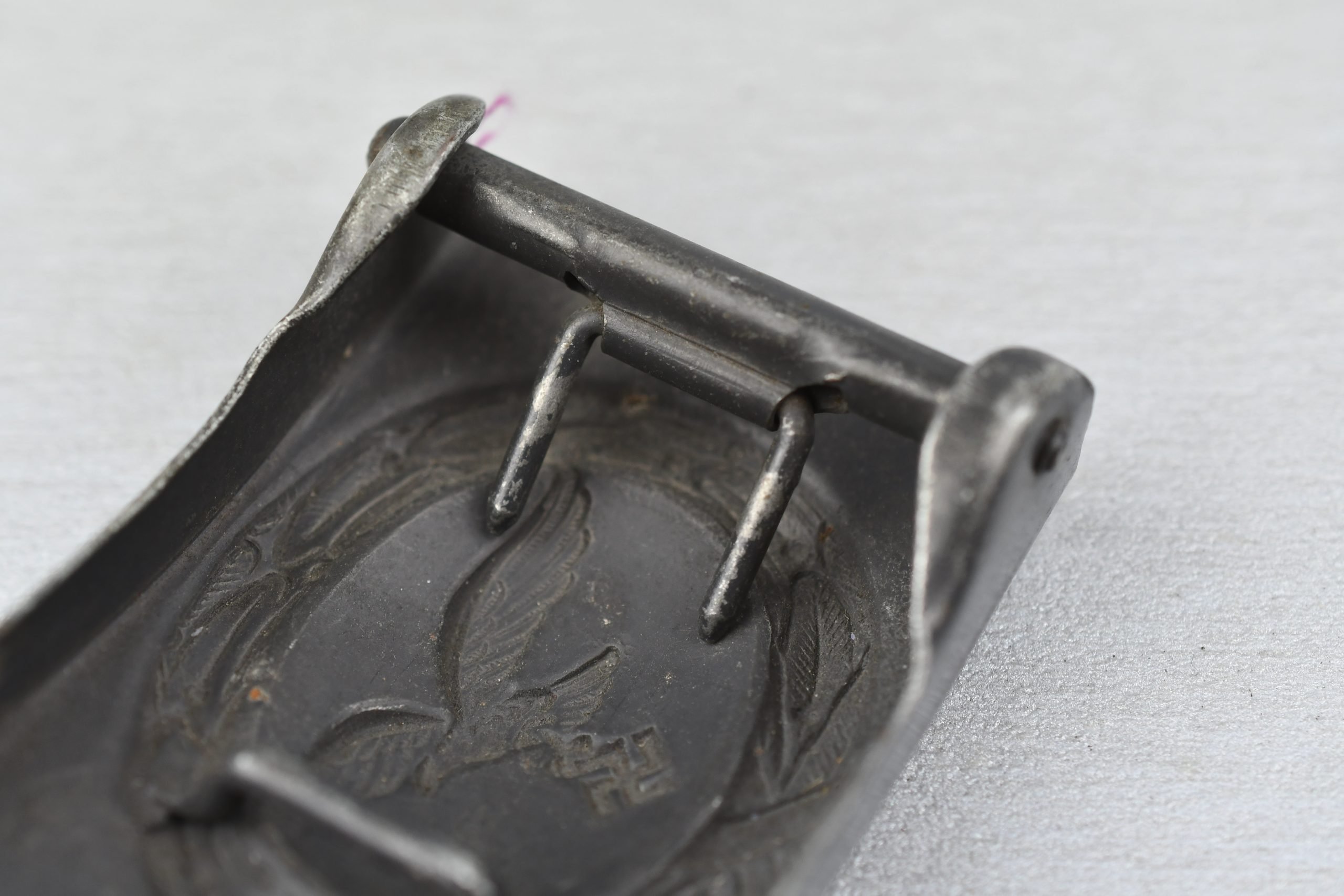 Steel Luftwaffe belt buckle by 'GHO' Osang — image 4