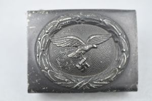 Steel Luftwaffe belt buckle by 'GHO' Osang