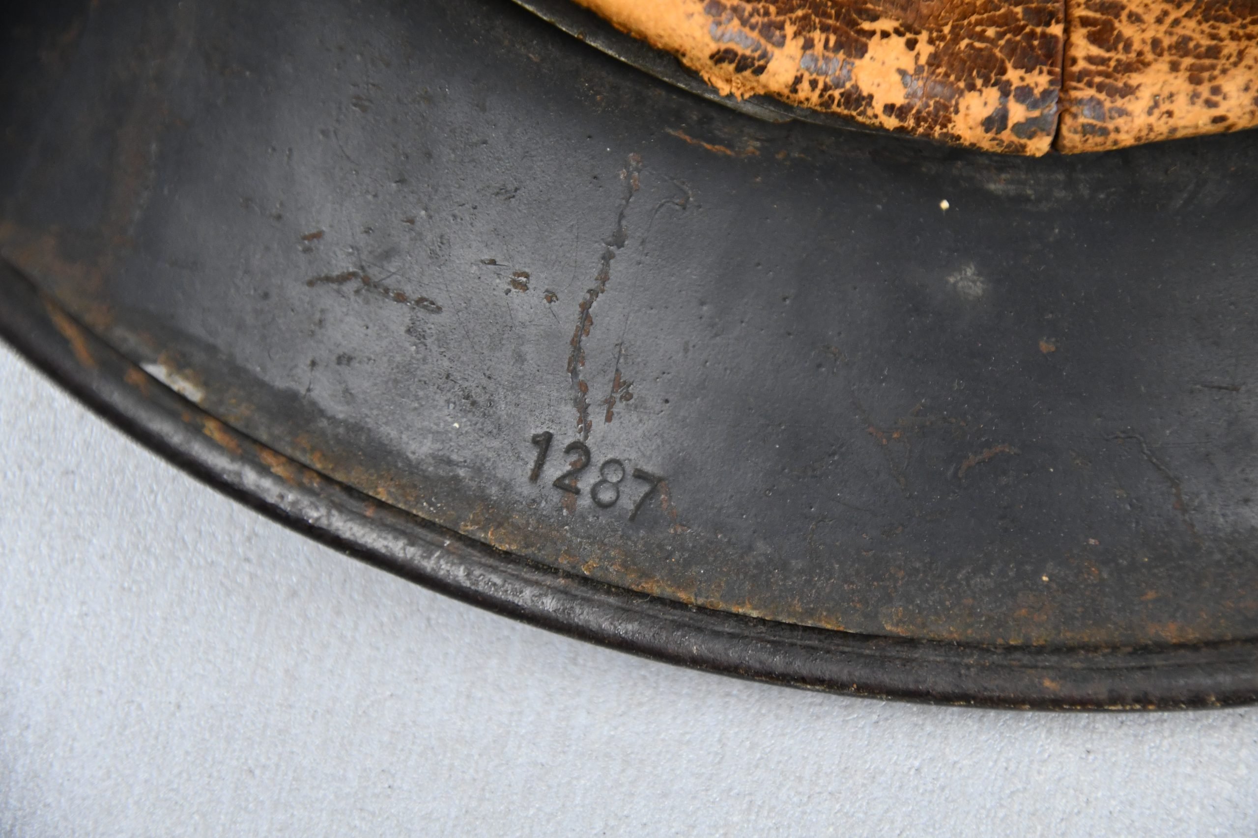 M40 Luftwaffe single decal steel helmet ET64 — image 12