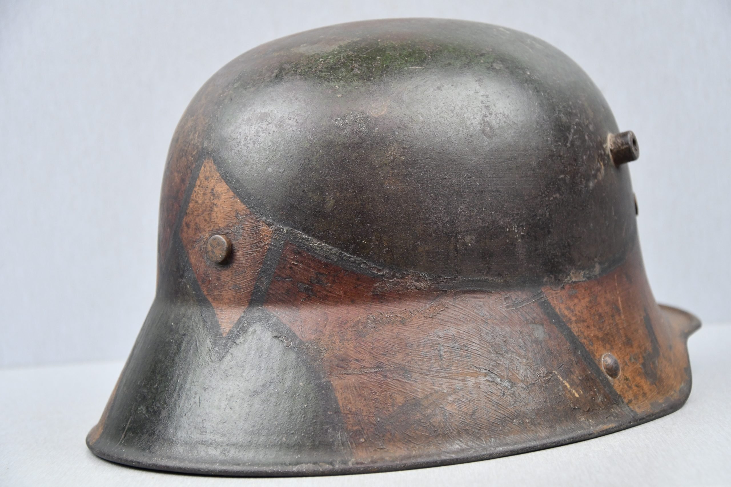 WW1 Germann M16 'Mimikri' camouflage helmet St.66 — image 6