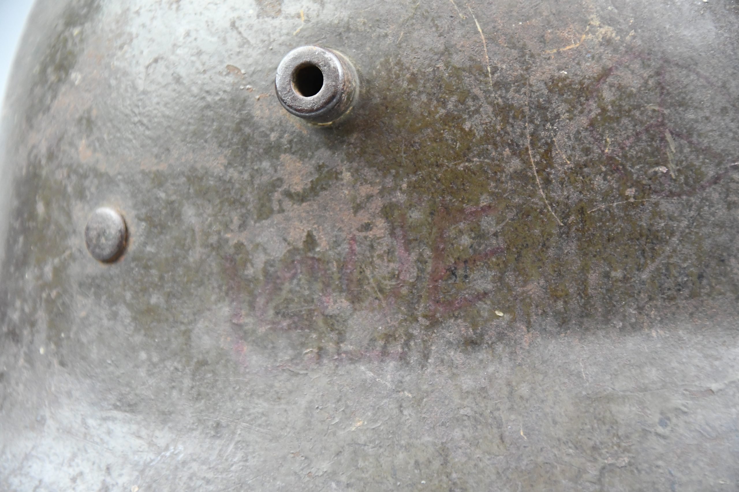 WW1 German M16 steel helmet ET66 with strap — image 2