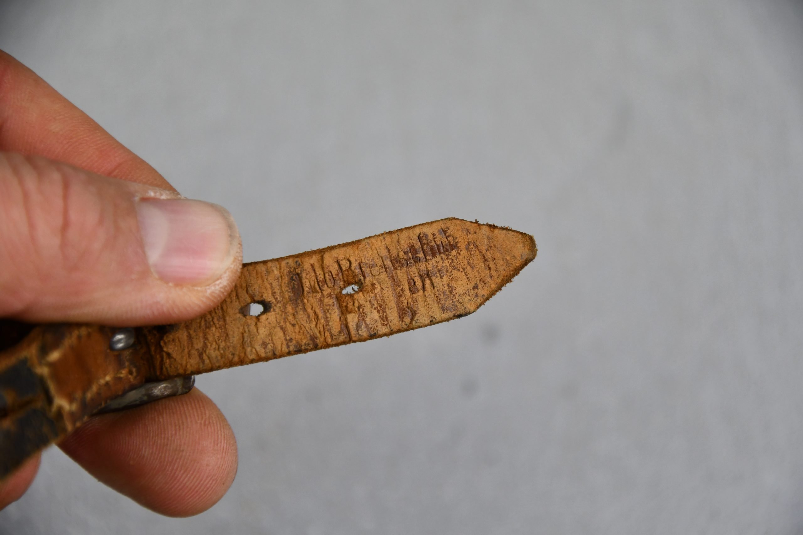German helmet chin strap by Otto Breitschuh 1942 — image 4
