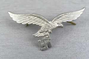 Luftwaffe visor cap eagle in aluminum