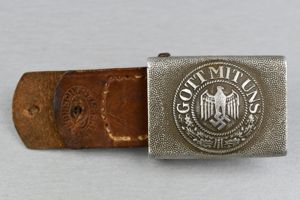 RARE Army (Heer) aluminum belt buckle by St. Merkl 1940