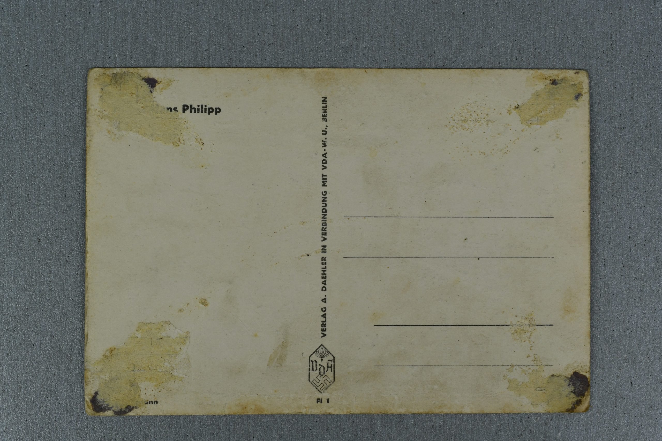 Hoffmann postcard Hans Philipp with Knights Cross with oak leaves and swords — image 2