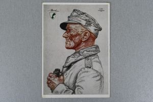 Willrich Postcard Gebirgsjäger Oberst Meindl