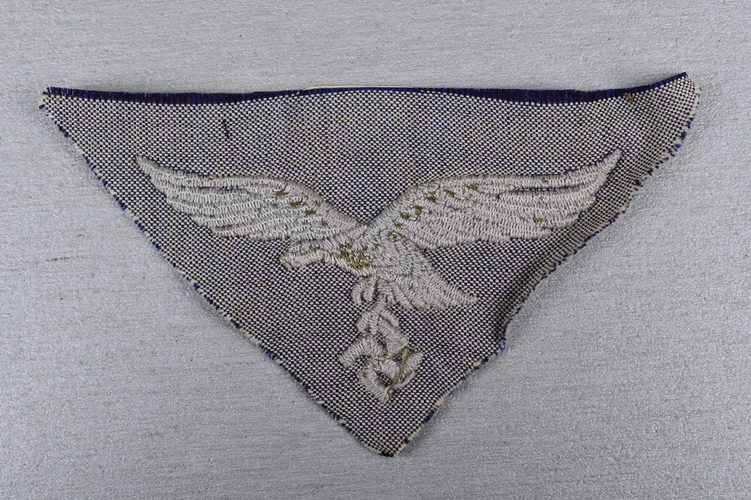 RARE Luftwaffe breast eagle for summer shirt in blue cloth — image 2