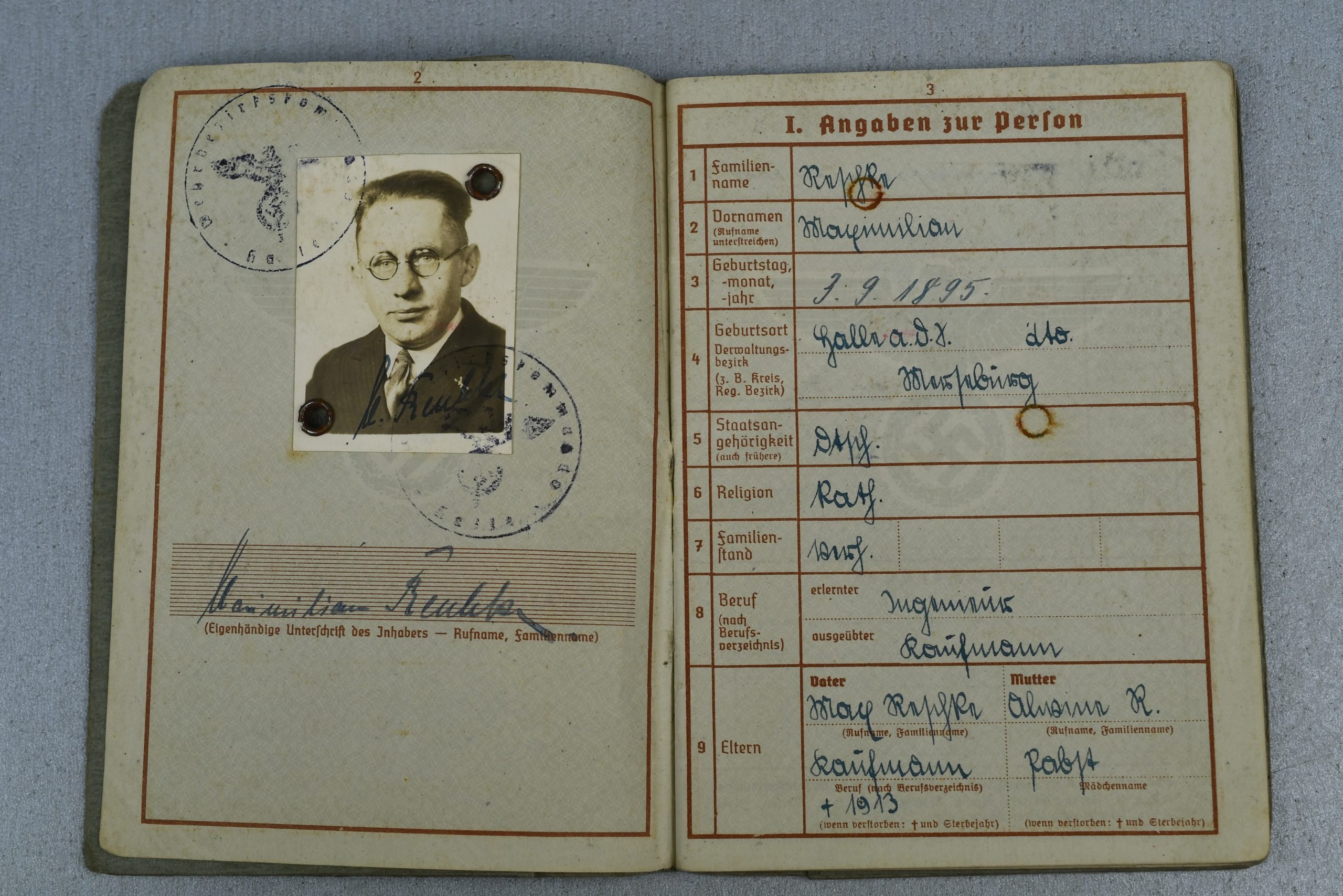 Army (Heer) Wehrpass ww1 veteran Iron Cross, Wound badge — image 4