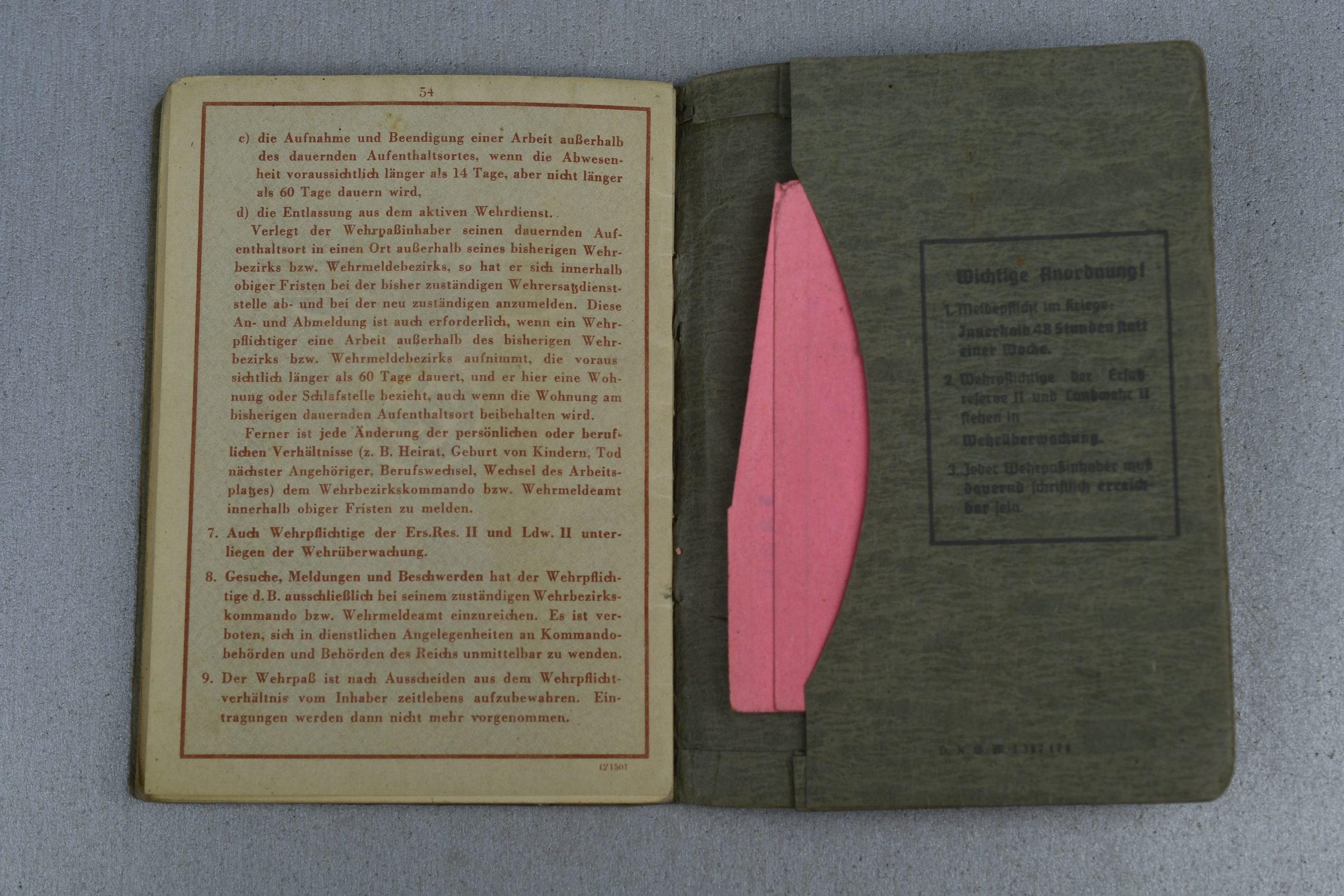 Army (Heer) Wehrpass ww1 veteran Iron Cross, Wound badge — image 8