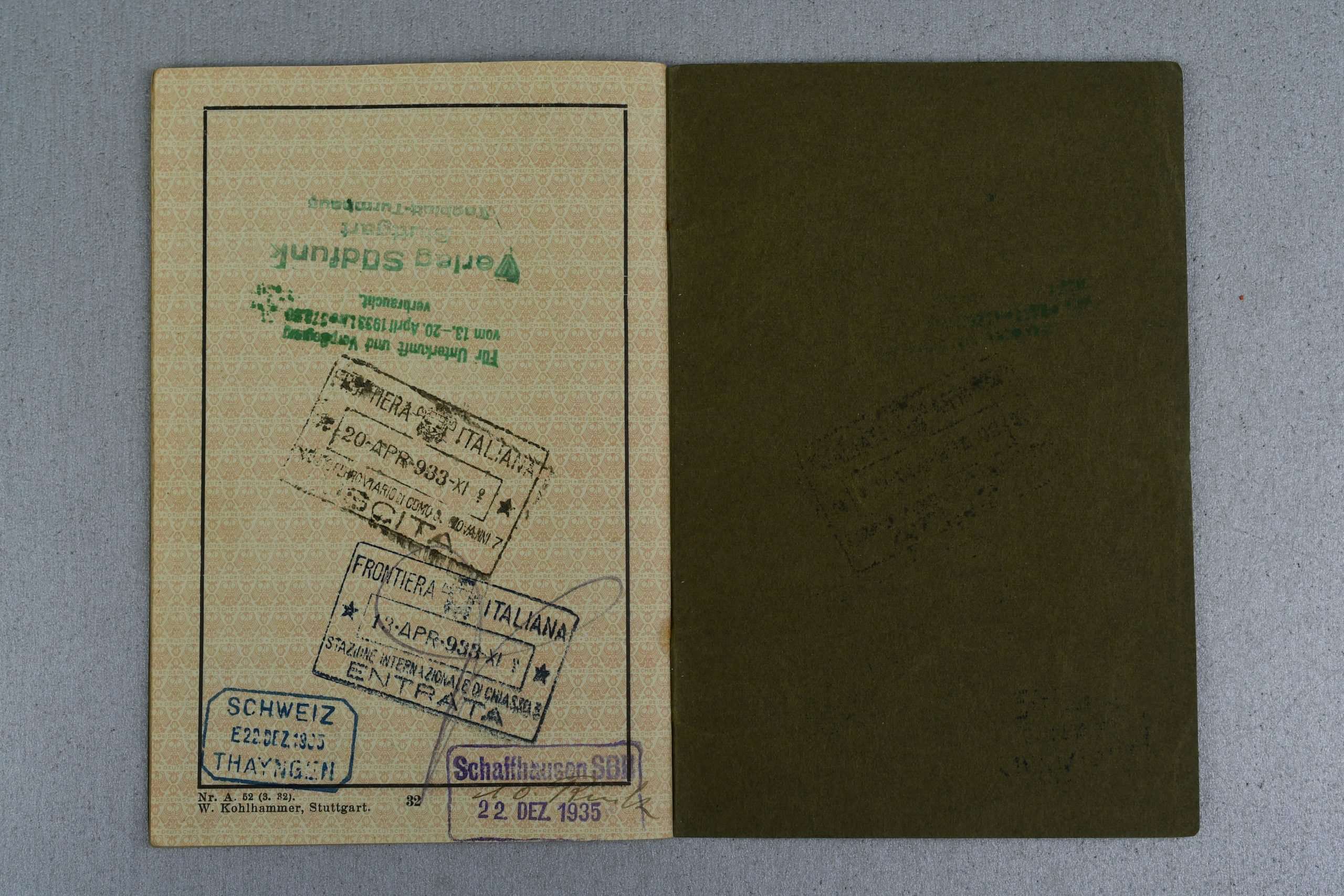 German pasport 'Reisepass' 1933 — image 6