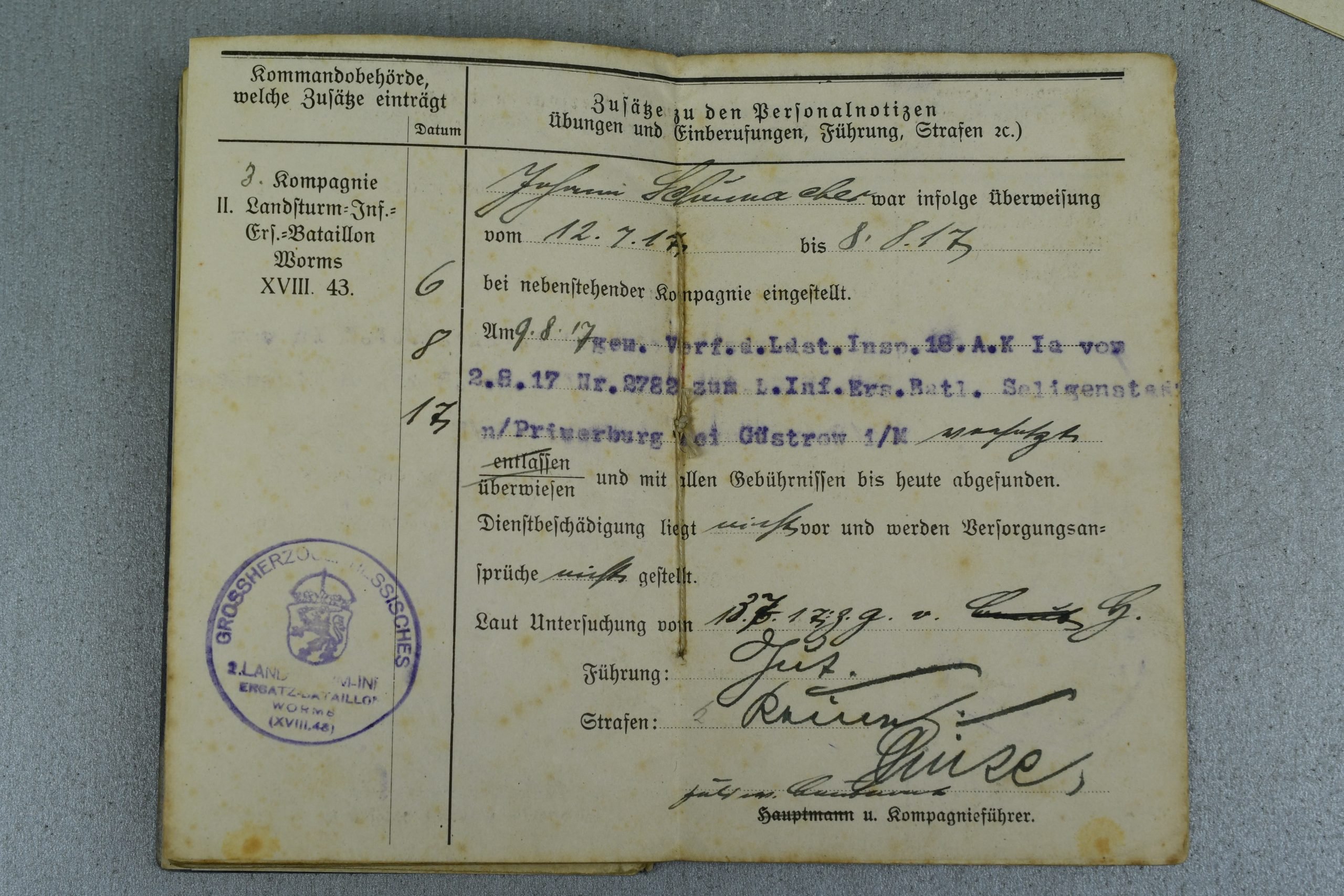 WW1 German 'Militärpass' — image 6