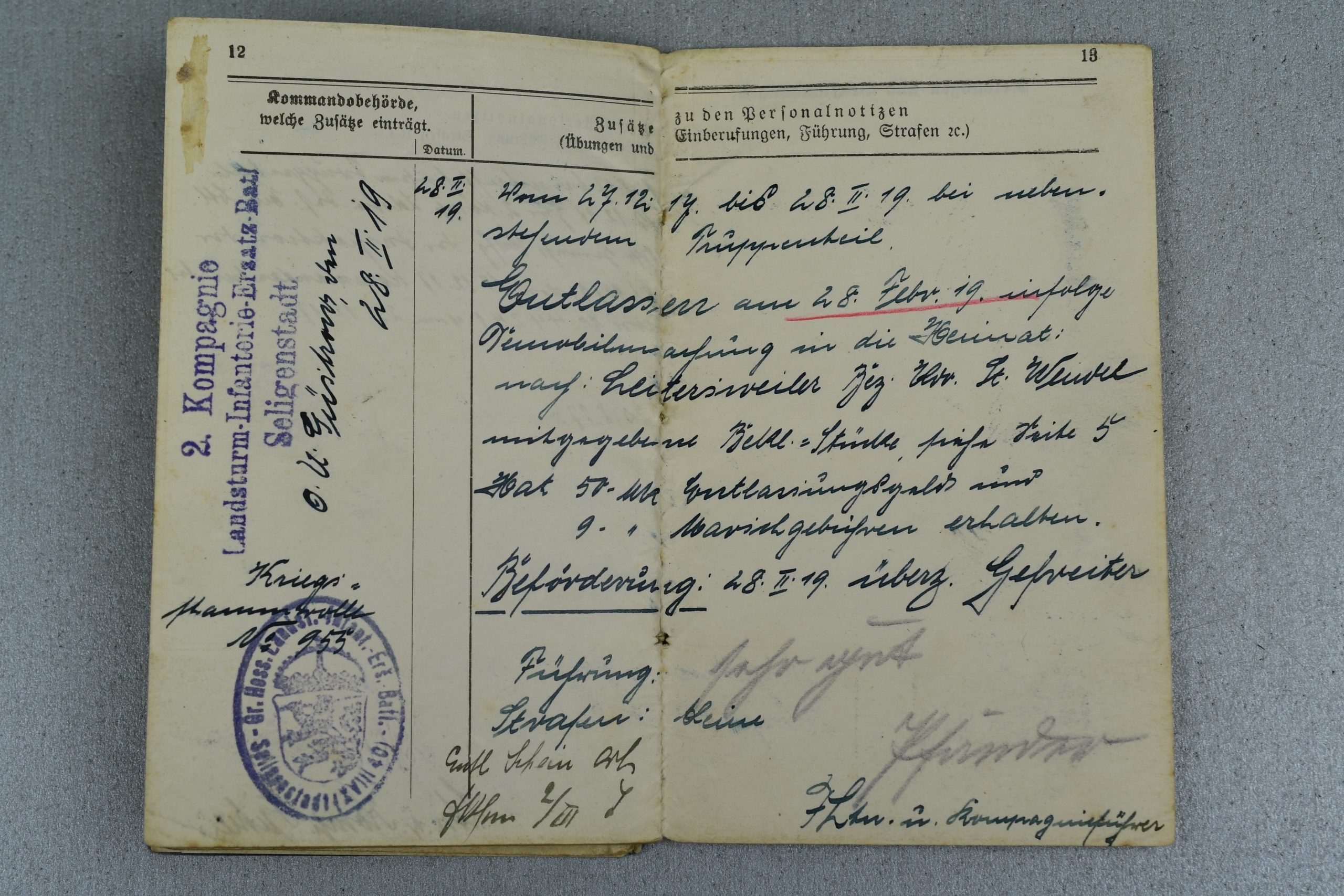 WW1 German 'Militärpass' — image 9