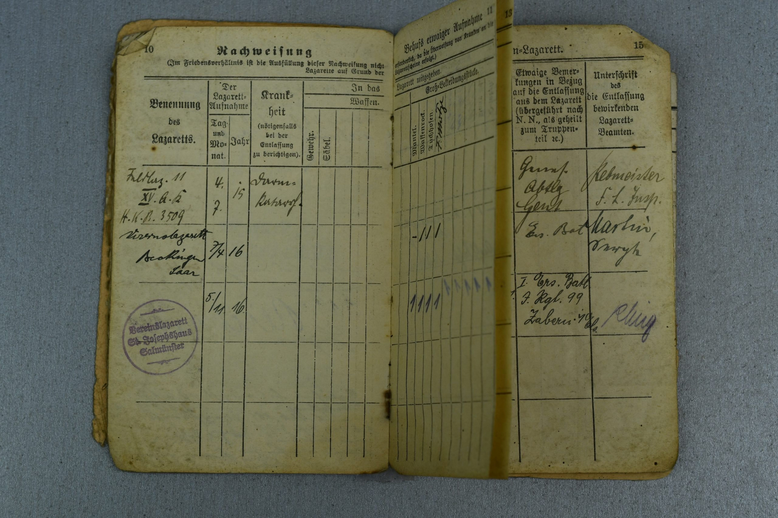 WW1 German Soldbuch Western Front Belgium – Gent — image 10