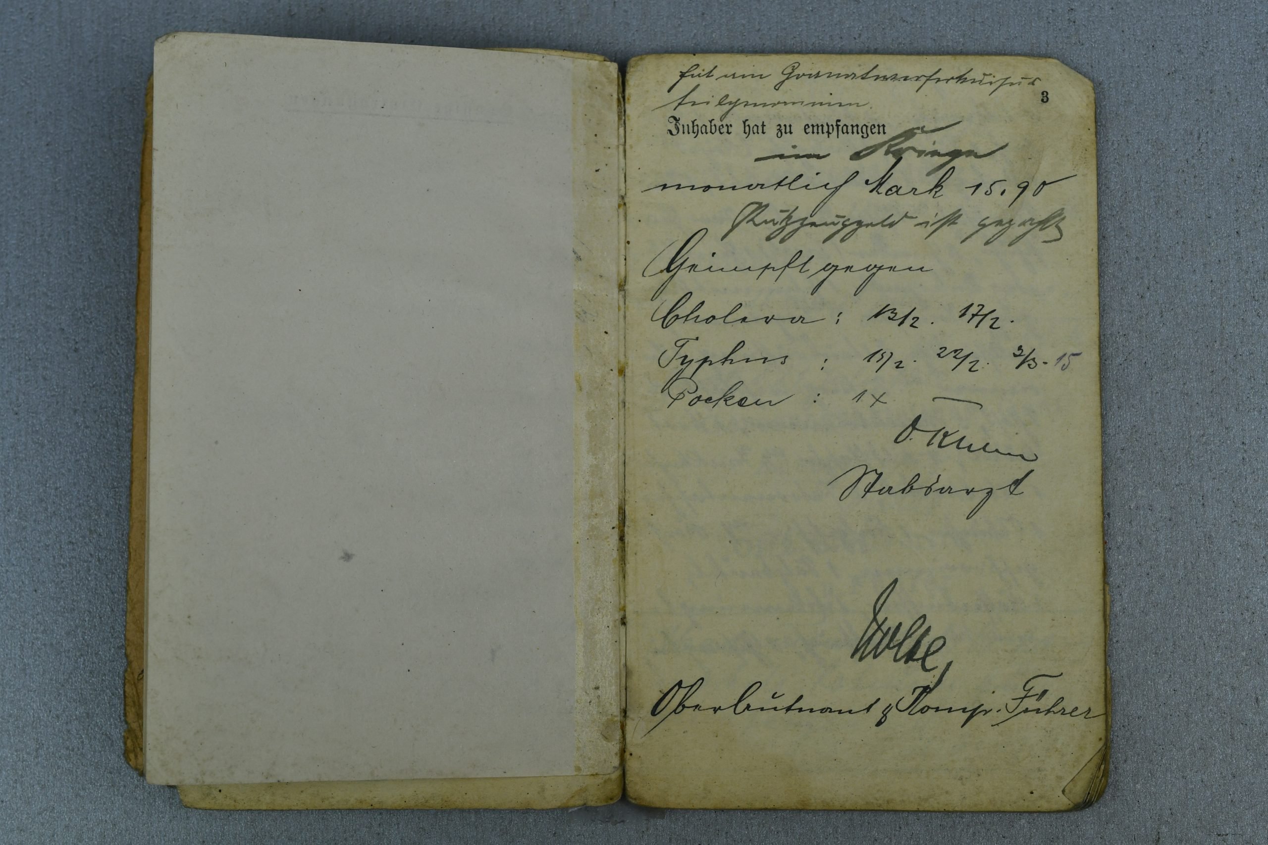 WW1 German Soldbuch Western Front Belgium – Gent — image 5