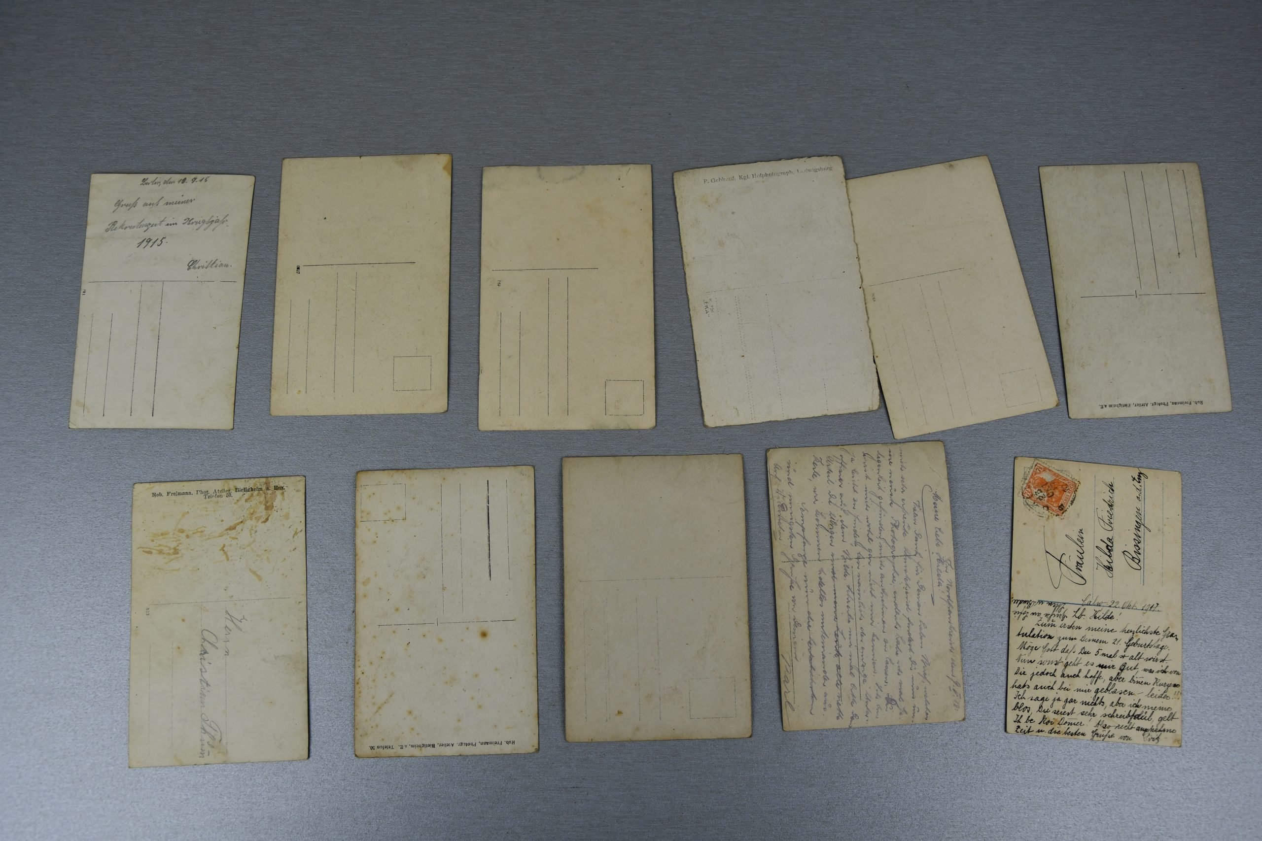 11x Original WW1 Germain portrait photographs — image 2