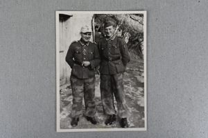 Original army (Heer) photograph south front with Italian camouflage trousers, …