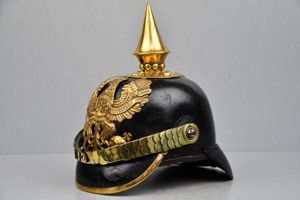 German Model 1860 Prussian NCO spike helmet unit marked 'J.R.74'. …