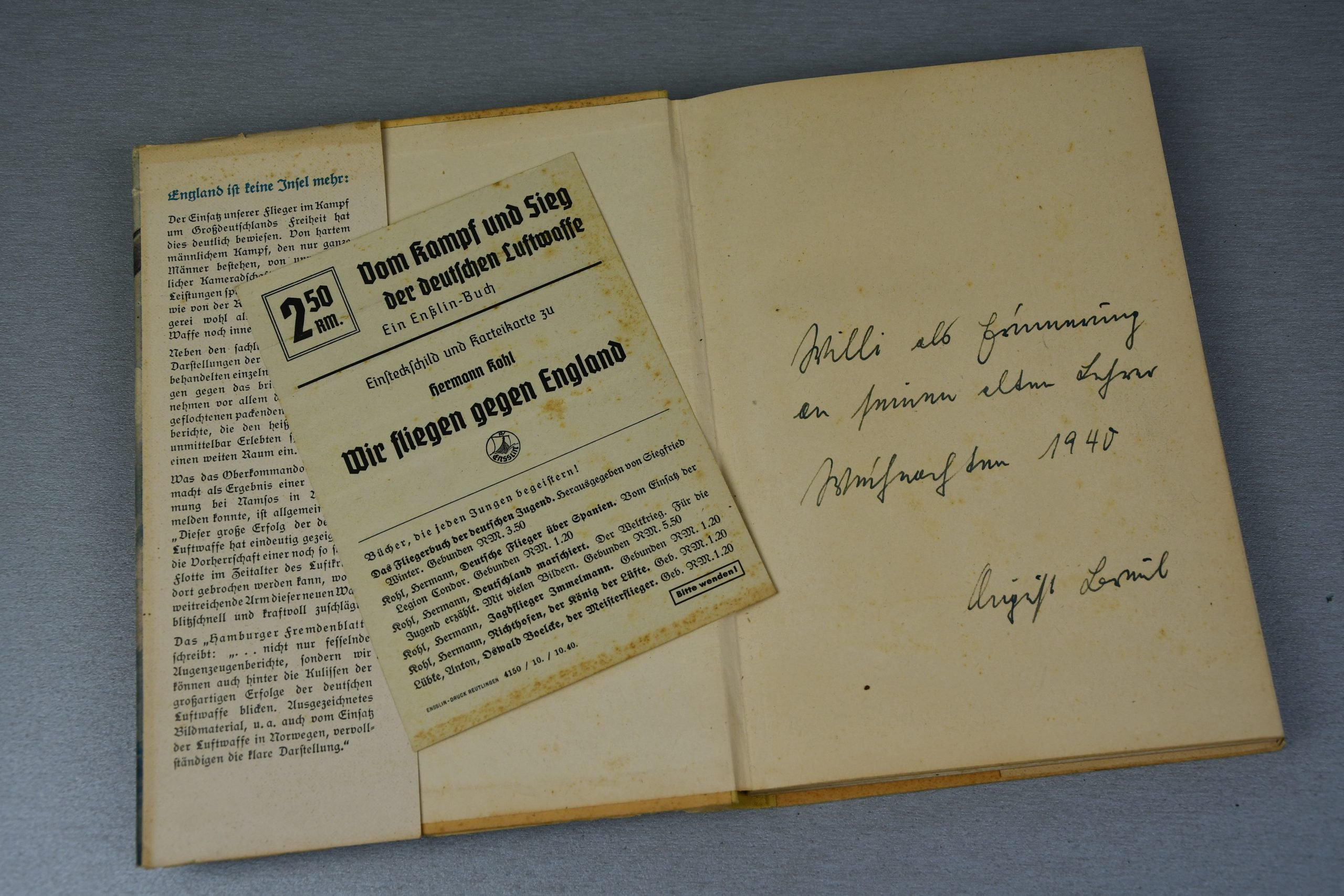 WW2 German book 'Wir fliegen gegen England' attributed 1940 — image 2