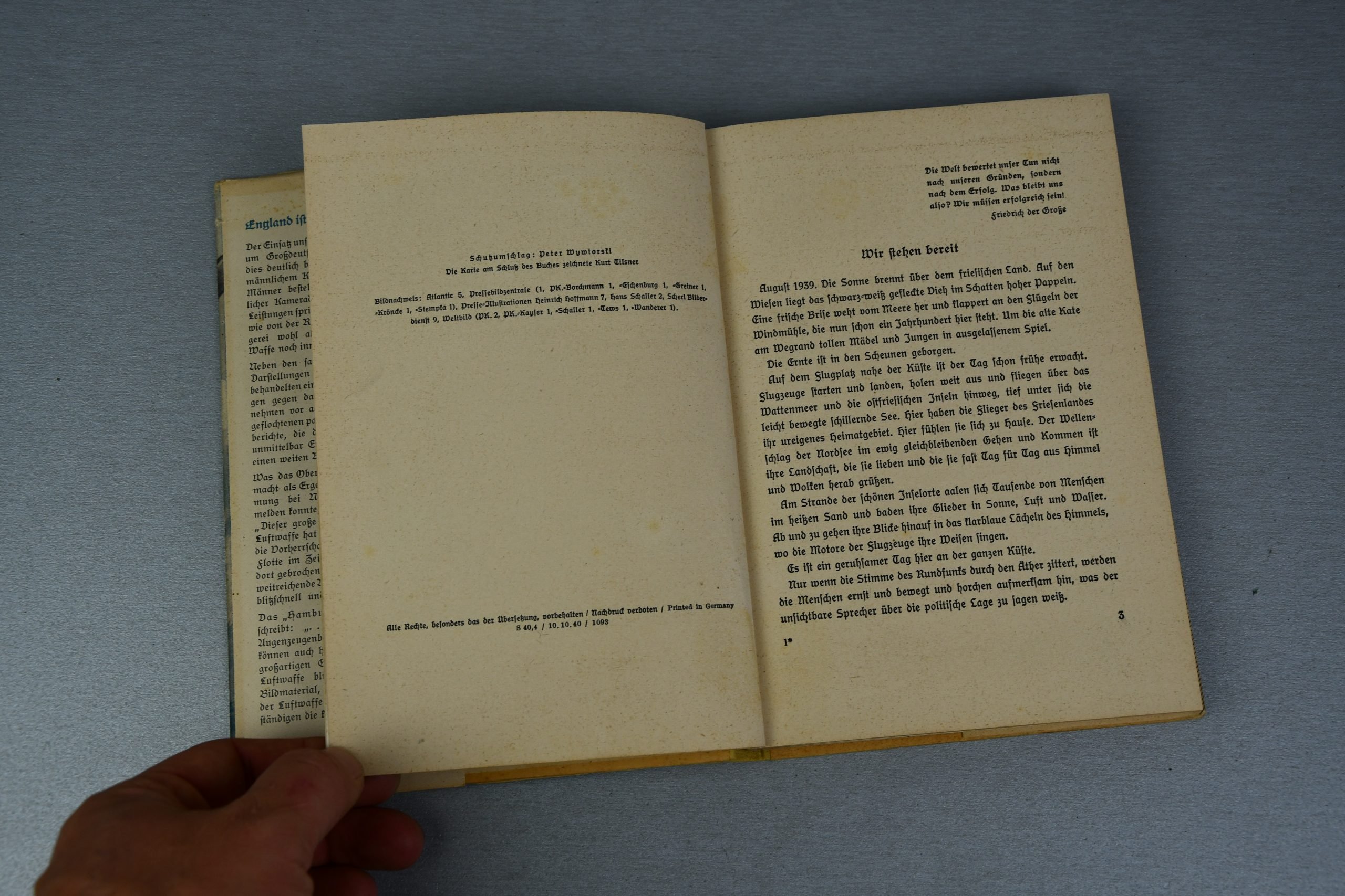 WW2 German book 'Wir fliegen gegen England' attributed 1940 — image 3