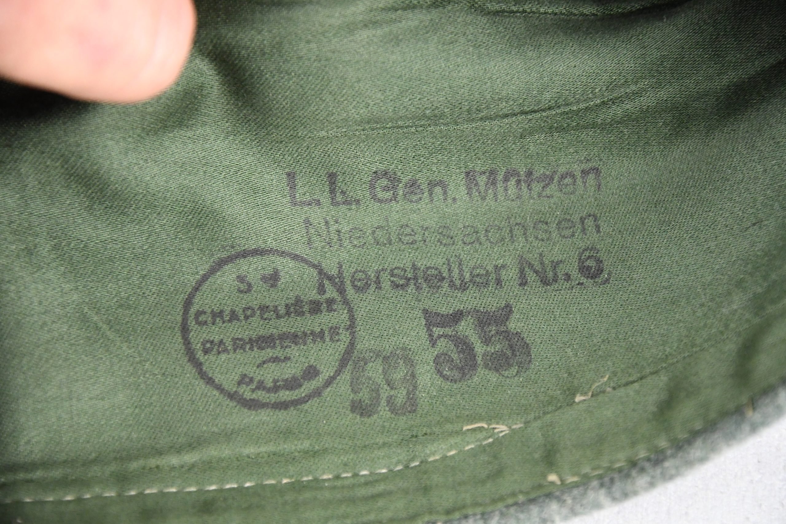 Kriegsmarine coastal artillery 'sabotage' officers overseas cap made in occupied France — image 10