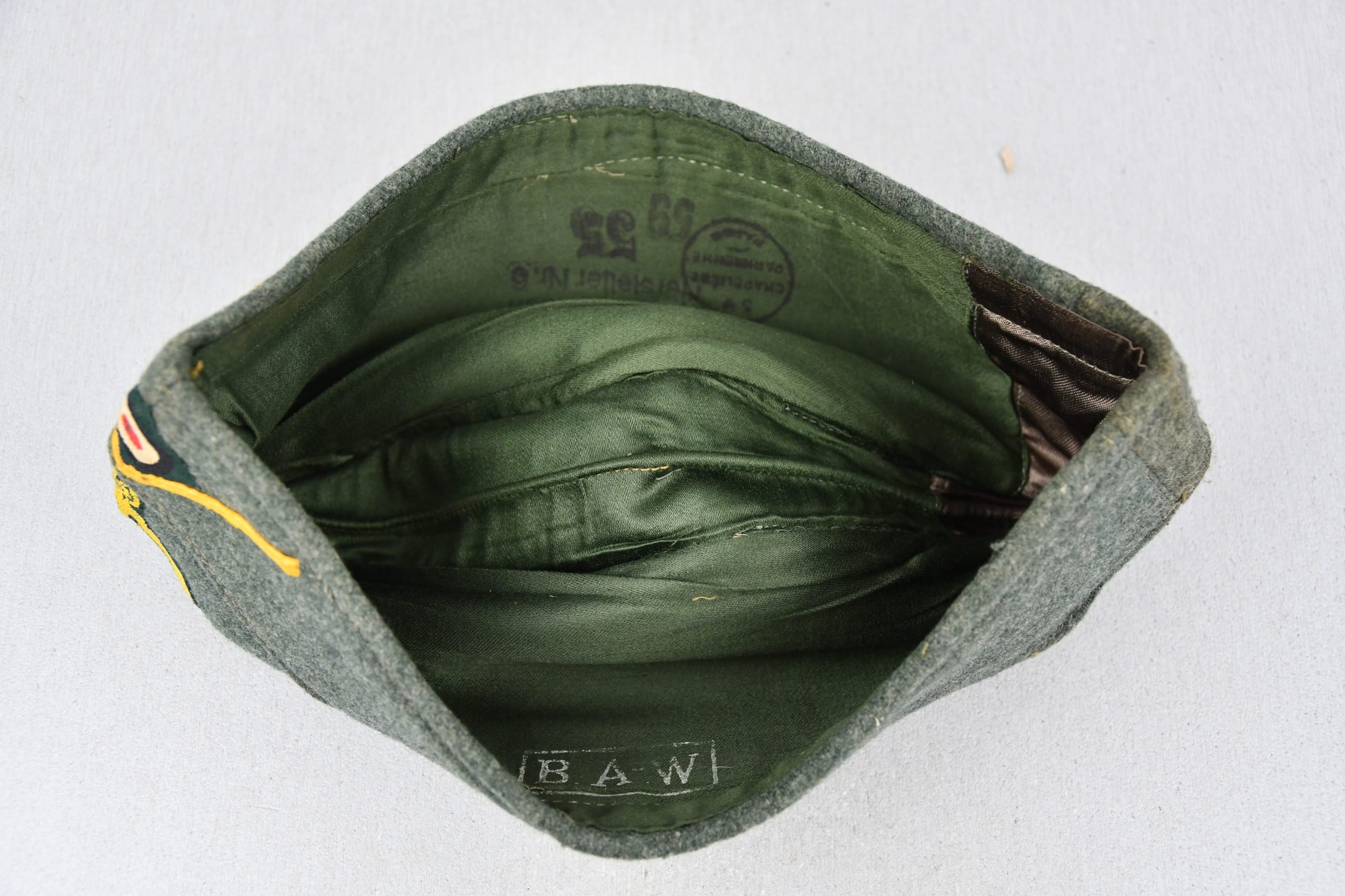 Kriegsmarine coastal artillery 'sabotage' officers overseas cap made in occupied France — image 8