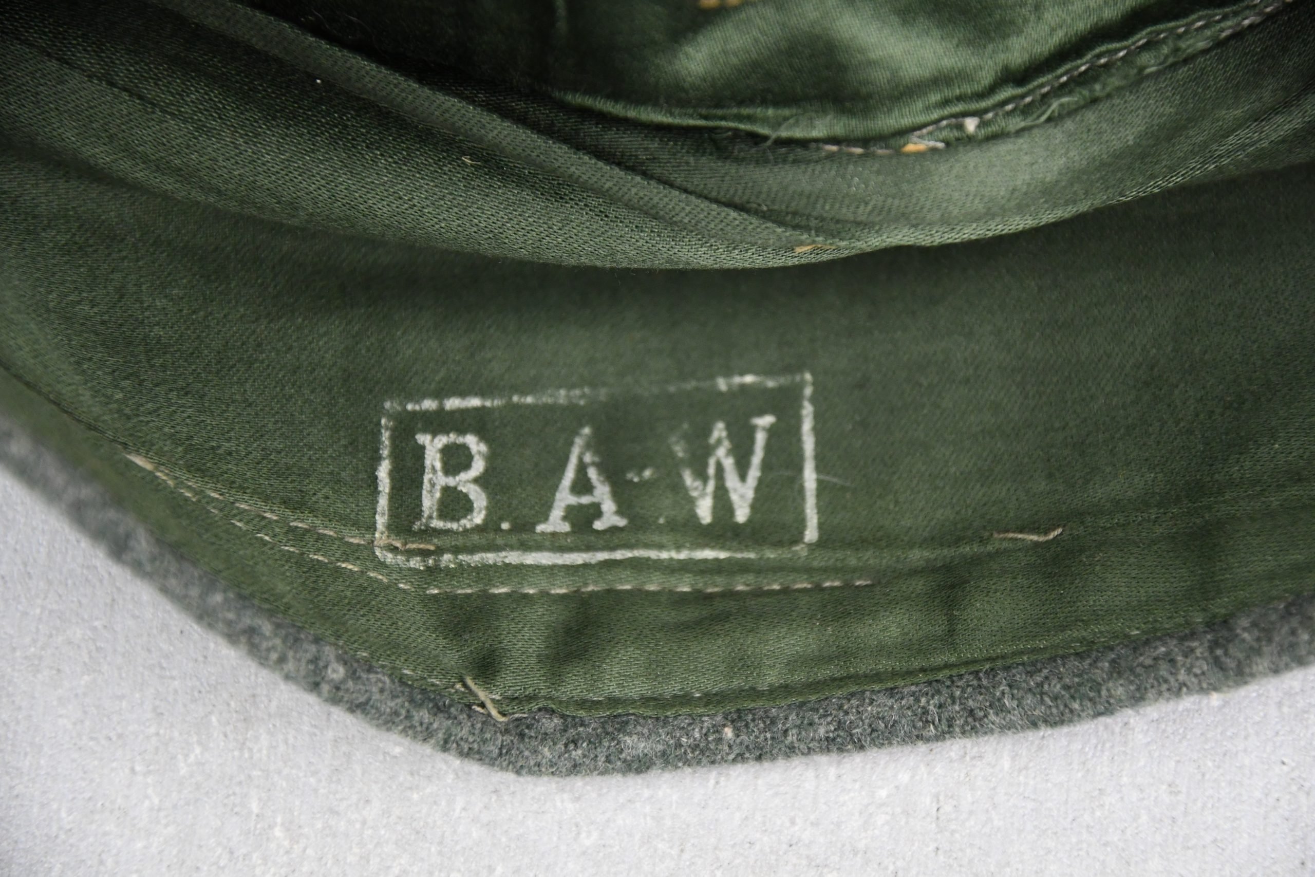 Kriegsmarine coastal artillery 'sabotage' officers overseas cap made in occupied France — image 9