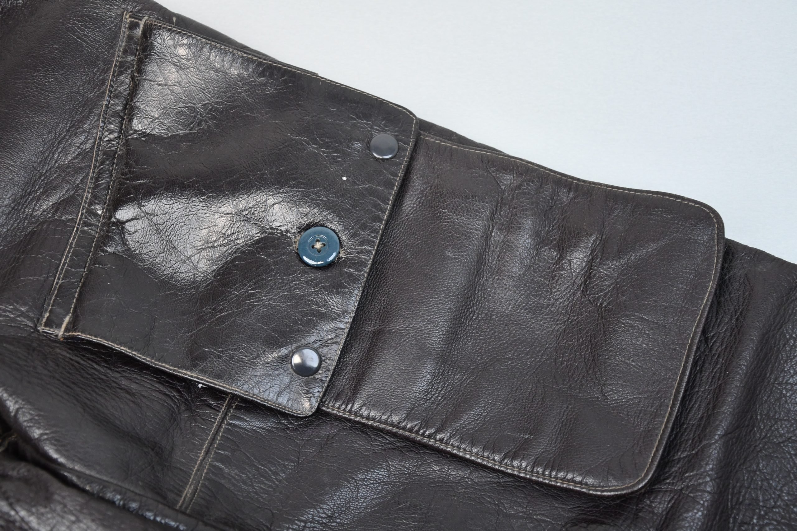 RARE Luftwaffe late-war 'Reich Defence' leather fighter pilot trousers with RBNr. — image 13