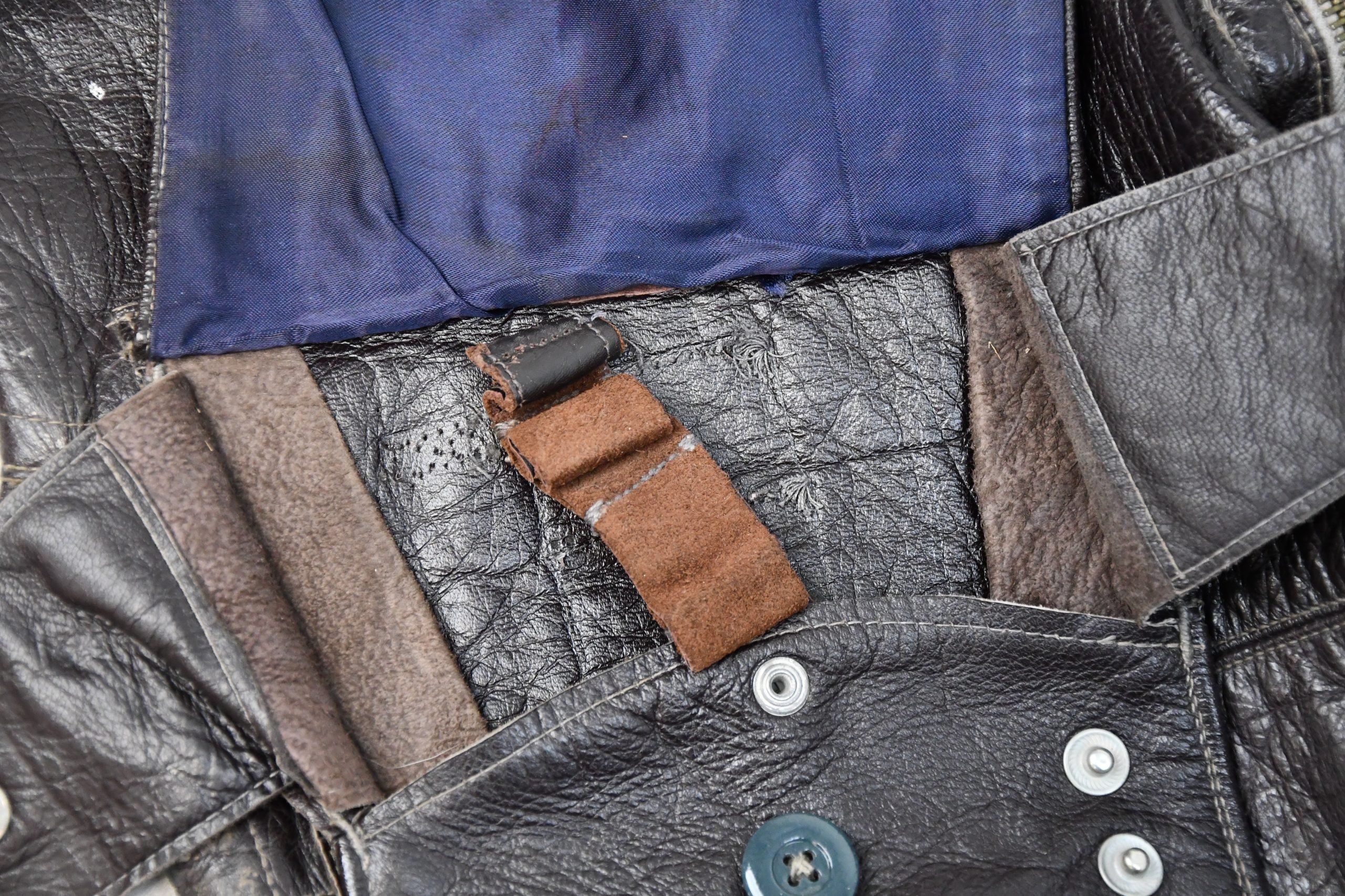 RARE Luftwaffe late-war 'Reich Defence' leather fighter pilot trousers with RBNr. — image 14