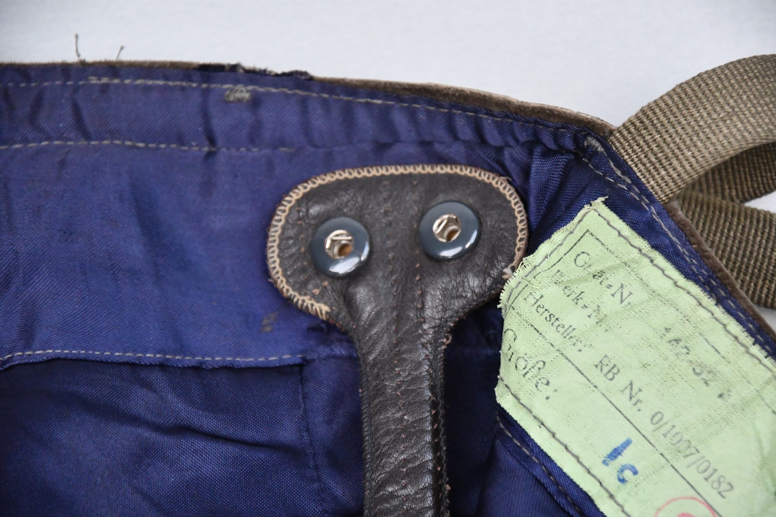 RARE Luftwaffe late-war 'Reich Defence' leather fighter pilot trousers with RBNr. — image 22