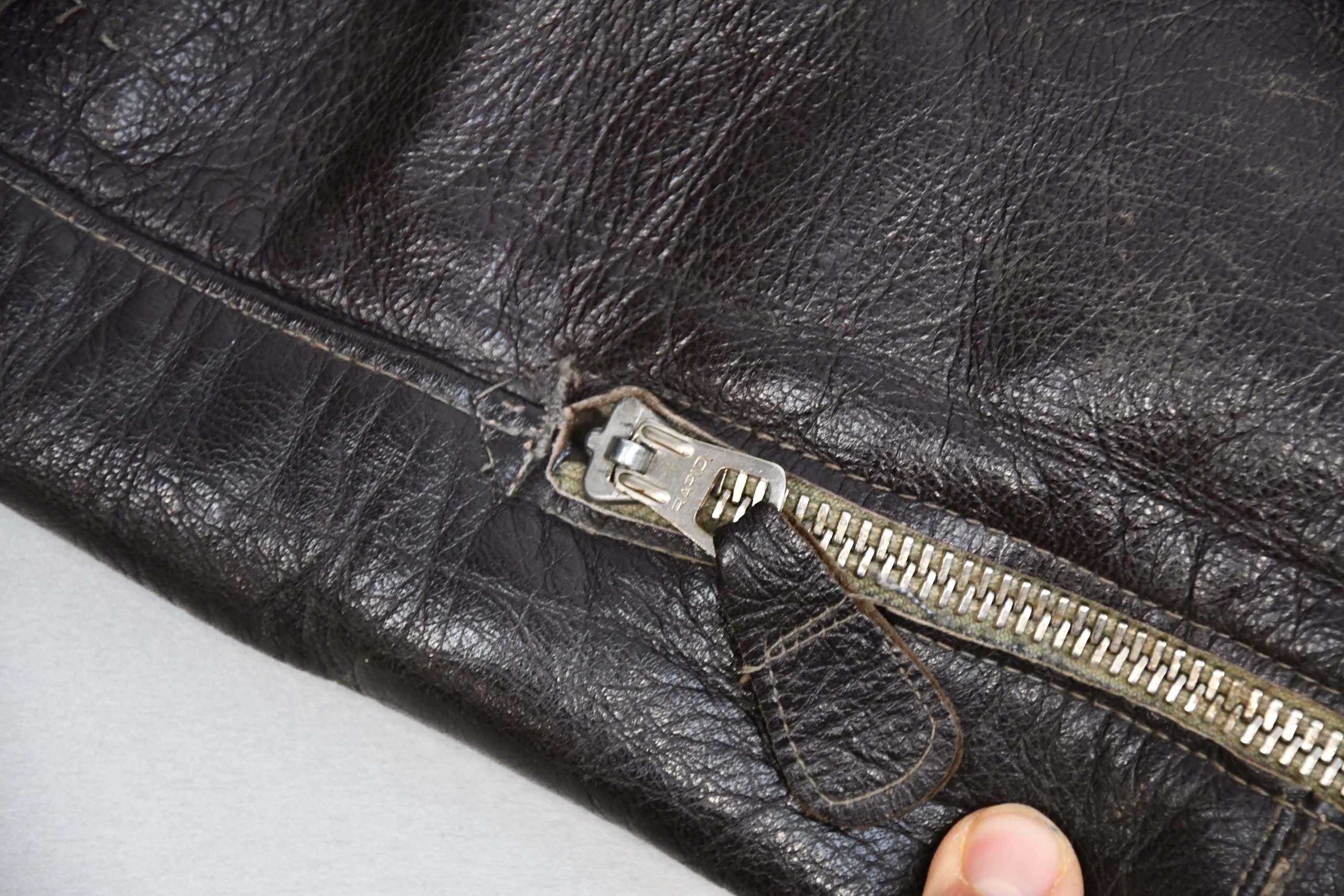 RARE Luftwaffe late-war 'Reich Defence' leather fighter pilot trousers with RBNr. — image 29