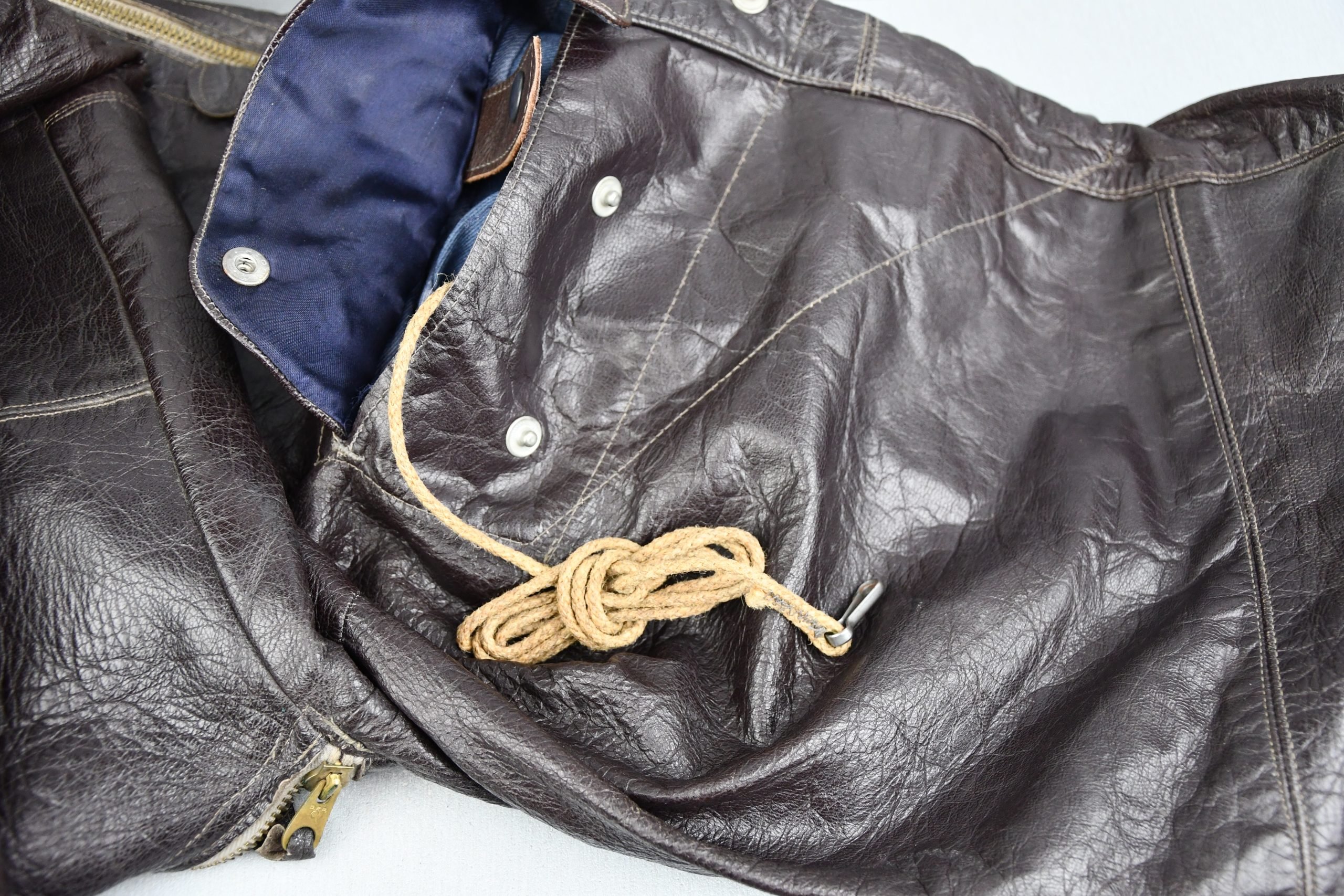 RARE Luftwaffe late-war 'Reich Defence' leather fighter pilot trousers with RBNr. — image 32