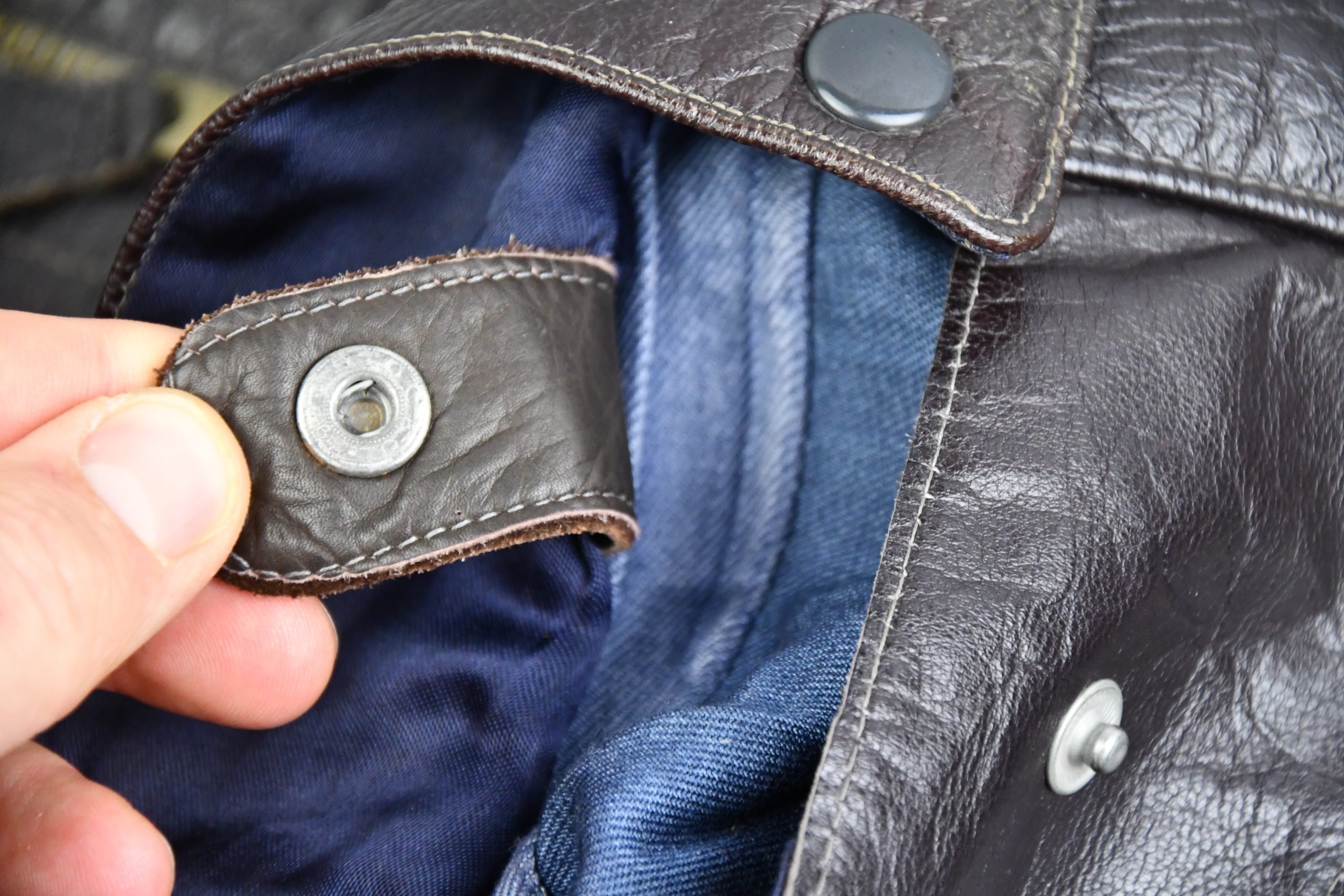 RARE Luftwaffe late-war 'Reich Defence' leather fighter pilot trousers with RBNr. — image 35