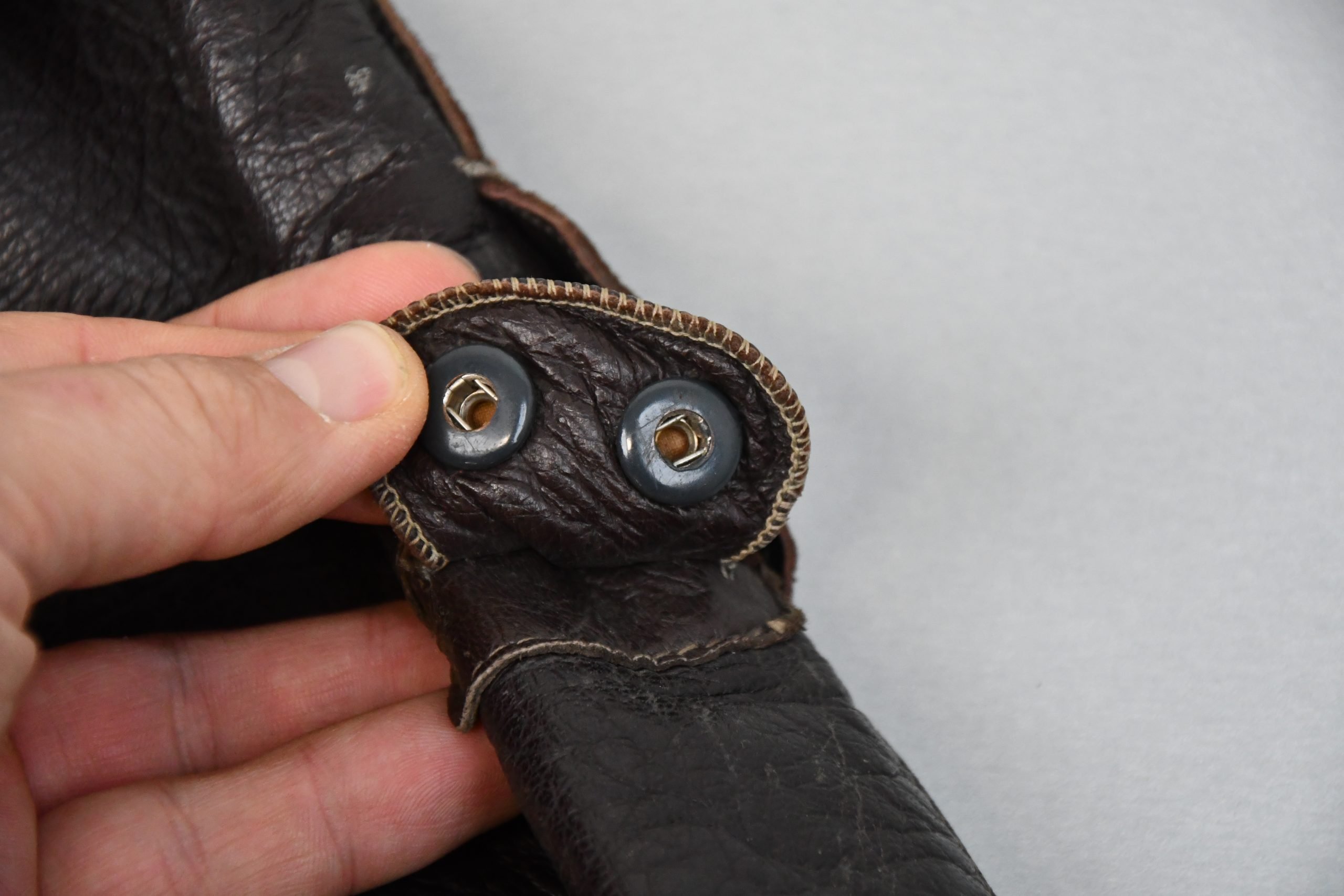 RARE Luftwaffe late-war 'Reich Defence' leather fighter pilot trousers with RBNr. — image 9