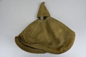 WW1 German officer spike helmet cover 'D.R.P.'