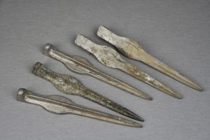 Early German aluminum tent pegs 'D.R.G.M.'