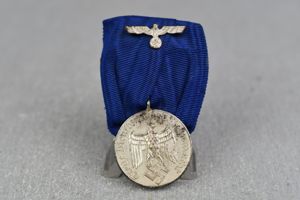 Army (Heer) 4 years faithful service medal single mount bar