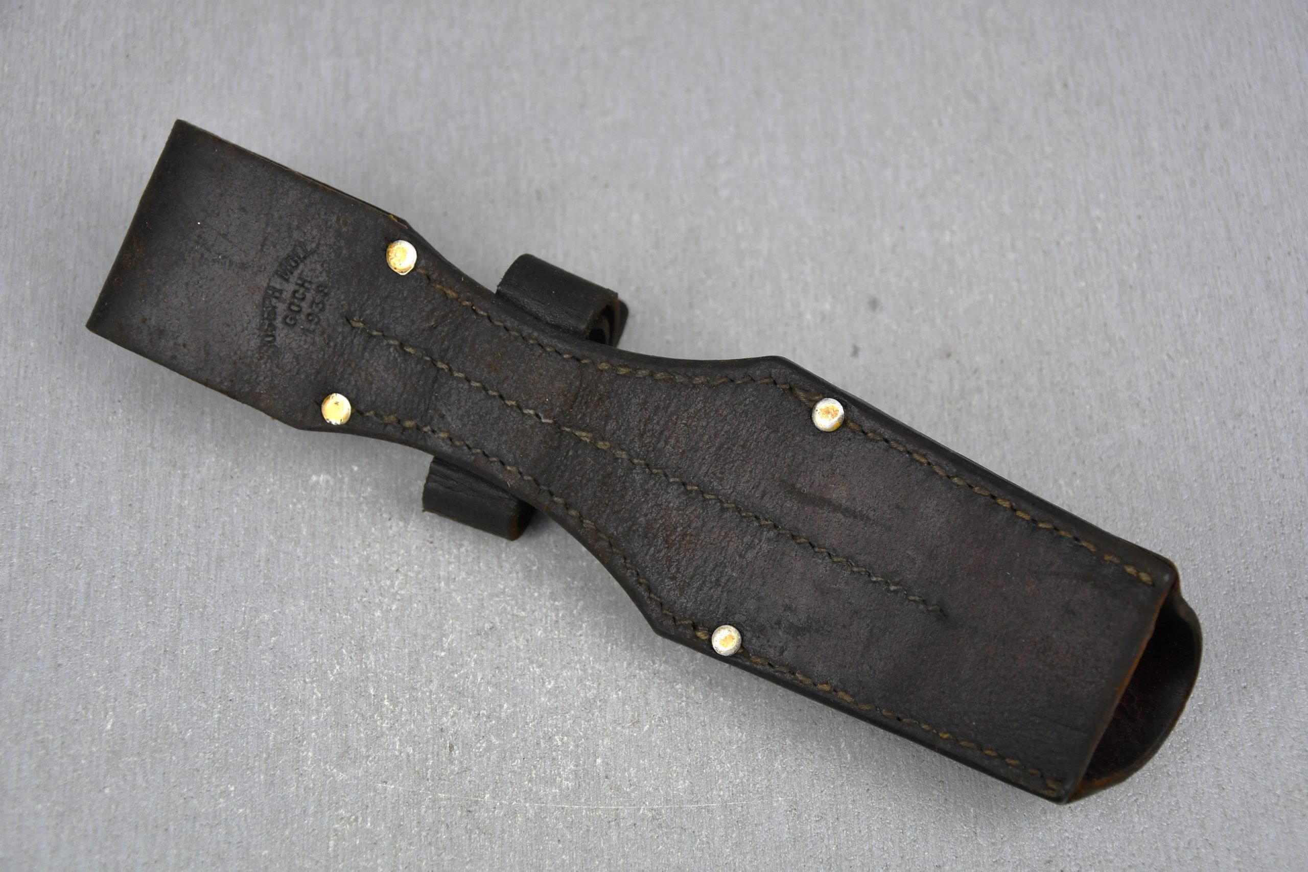 Wehrmacht K98 leather bayonet frog by Joseph Mol 1938 — image 3