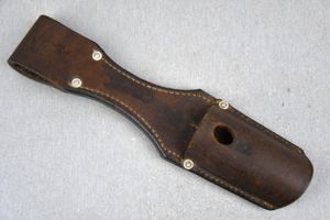 Wehrmacht K98 brown leather bayonet frog by Max Koberstein 1940
