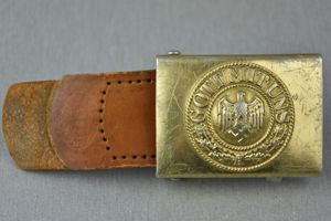 Kriegsmarine aluminum belt buckle by Richard Sieper & Söhne 1939