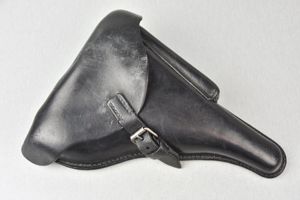 Wehrmacht/SS P.08 hardshell Luger holster by A. Fischer 1940